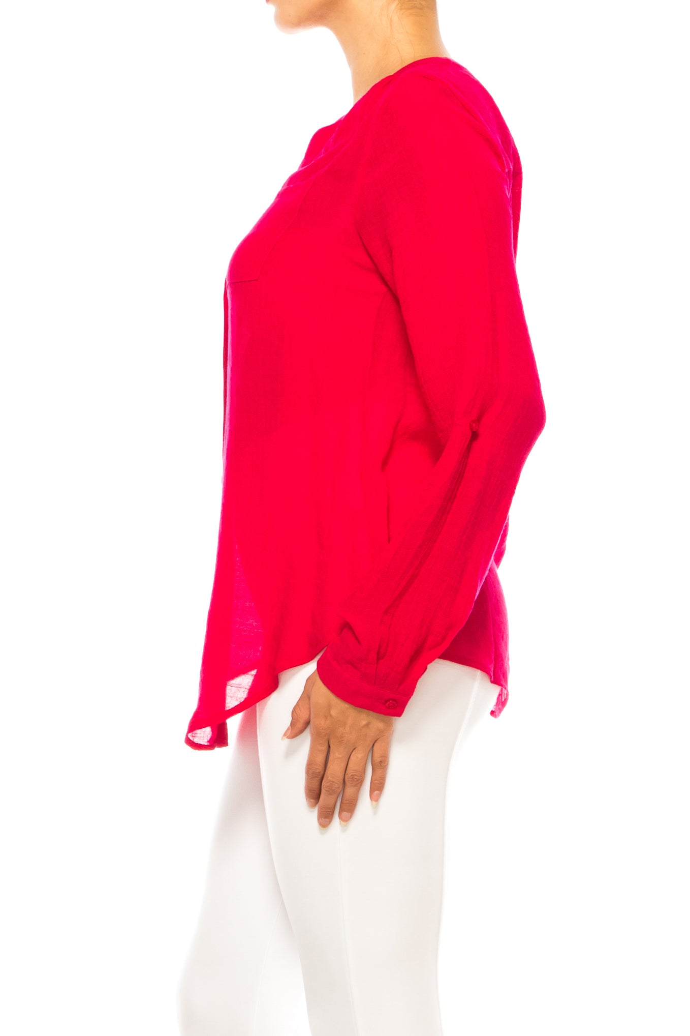 Zac & Rachel Front Pocket Button Down Top