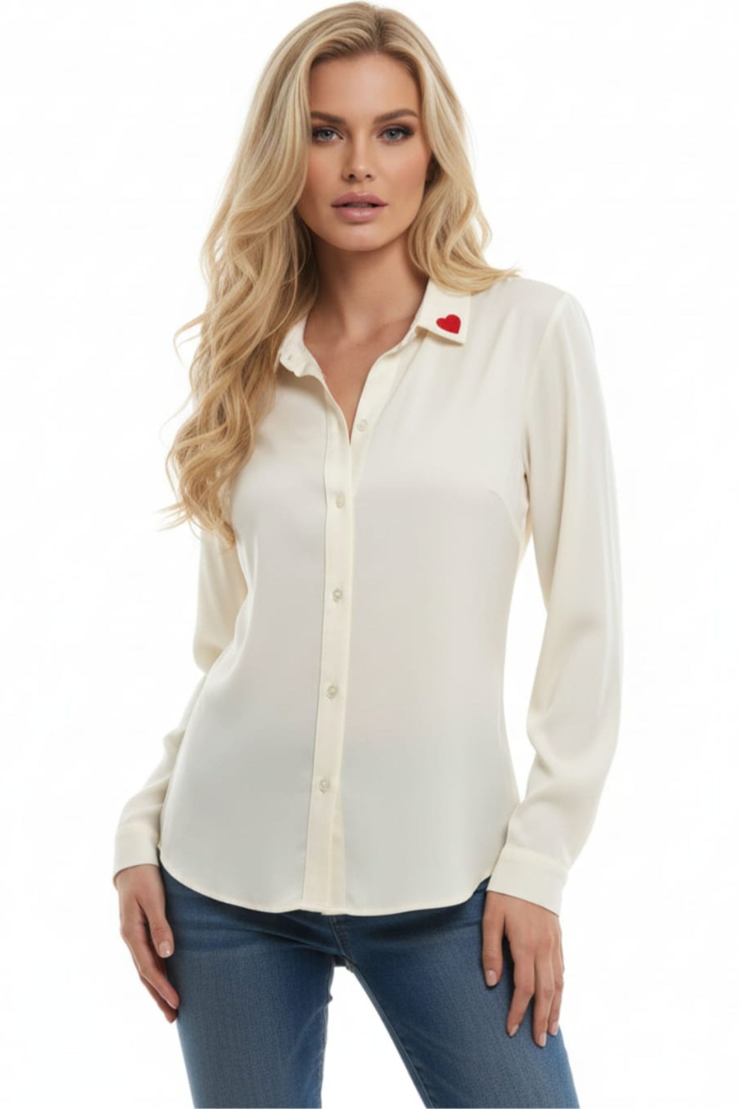 Zac & Rachel Collared Button Down Blouse