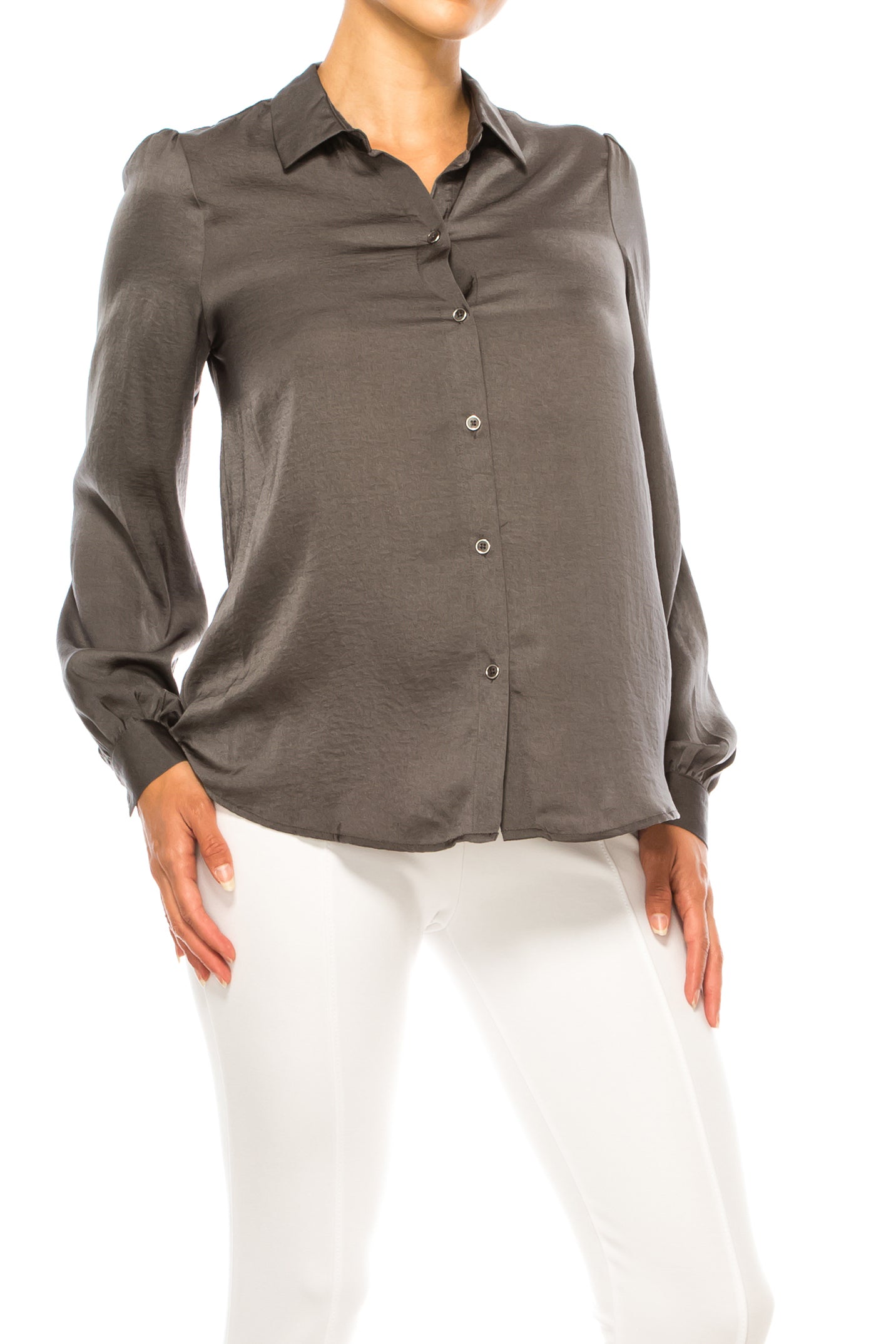 Zac & Rachel Collared Button Down Top