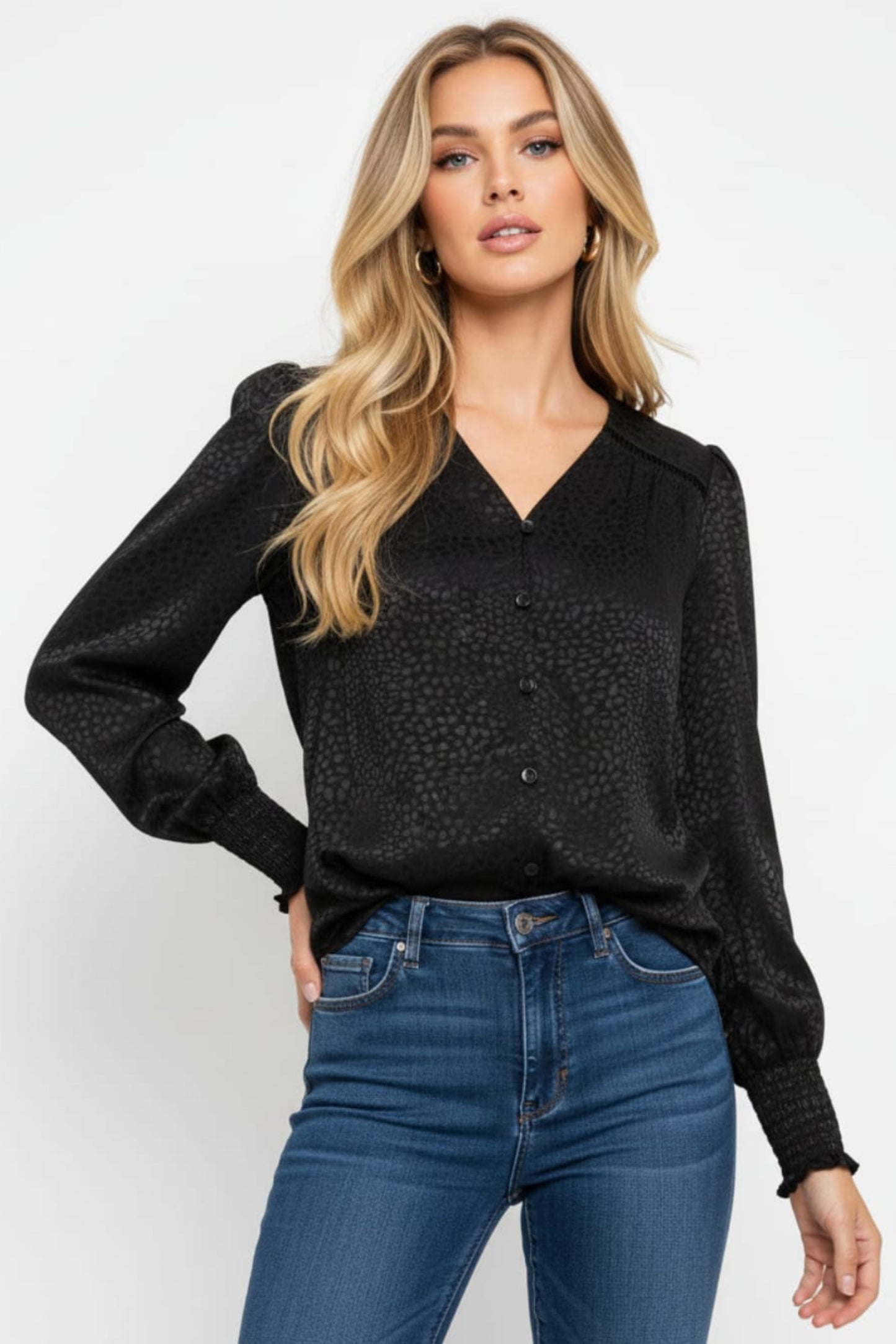 Zac & Rachel Button Down Long Sleeve Blouse