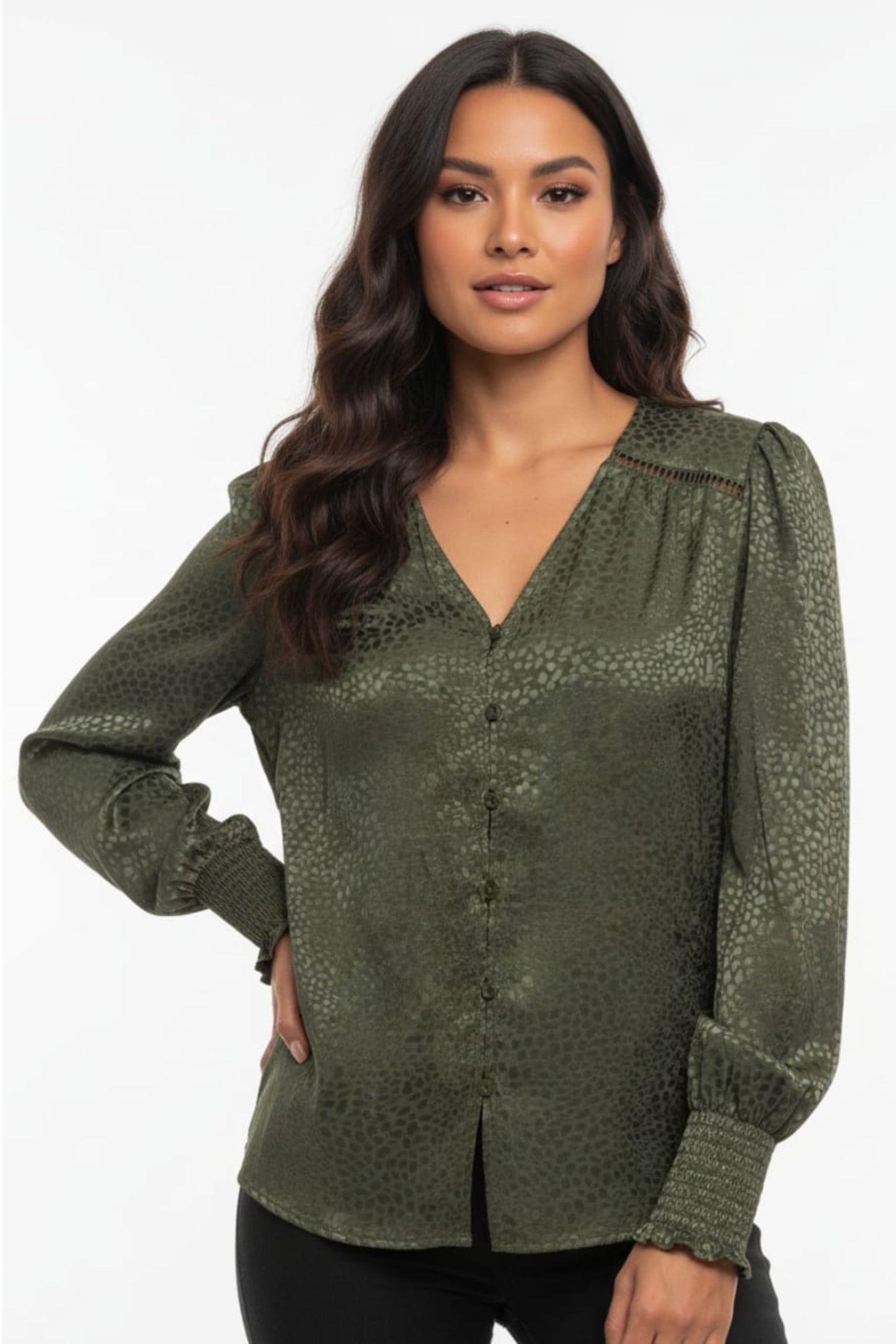 Zac & Rachel Button Down Long Sleeve Blouse