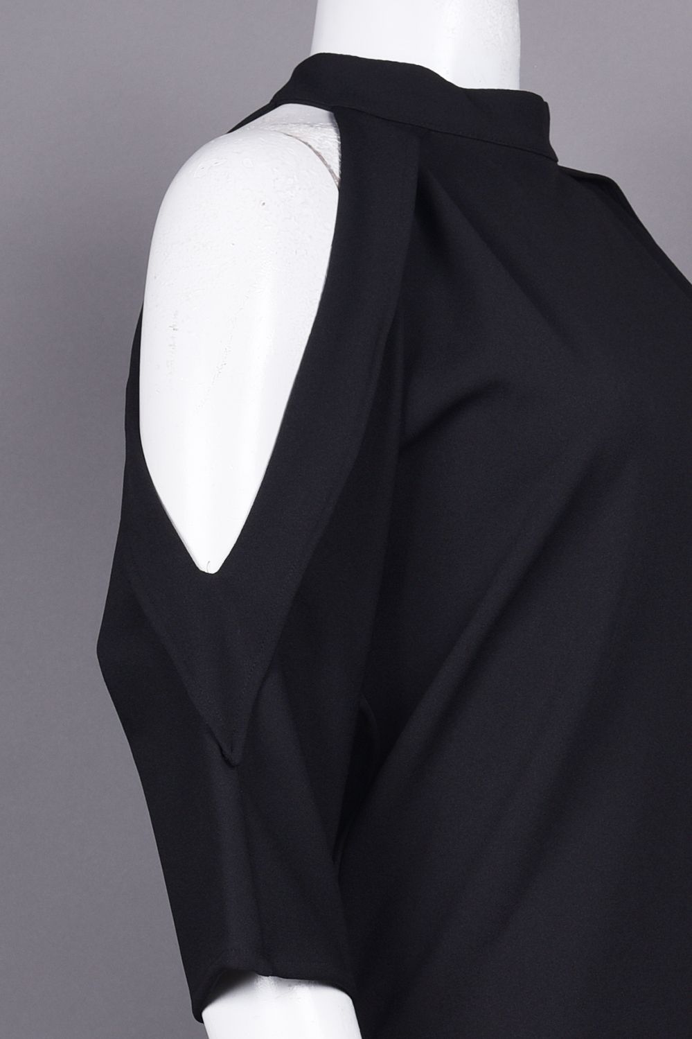 Bebe High Neckline Open Shoulder Ponte Scuba Dress New Yorker's Apparel Bebe High Neckline Open Shoulder Ponte Scuba Dress New Yorker's Apparel