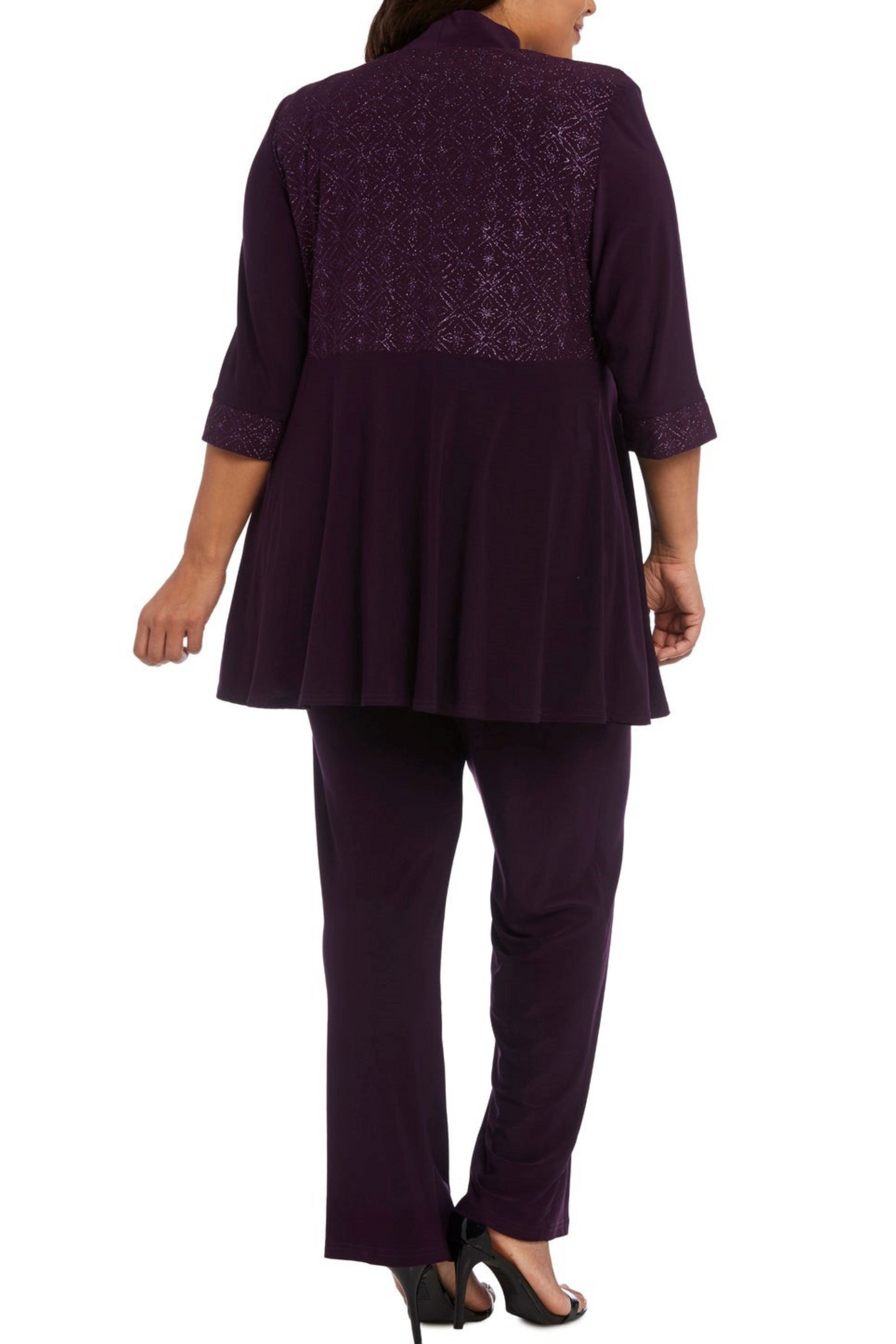 R&M Richards Mock Jacket 2 Piece Evening Pant Set